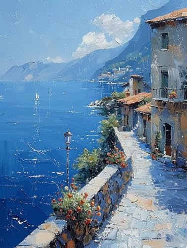 Diamond Painting Stadt, Landschaft Diamond Painting Erwachsene Groß XXL 25x35cm, 5D DIY Eckige Steine Diamant Malerei Bilder Erwachsene Mosaik Bastelset für Deko Wohnzimmer, Geschenke -zjn2506DH Diamond Painting Stadt, Landschaft Diamond Painting Erwachsene Groß XXL 25x35cm, 5D DIY Eckige Steine Diamant Malerei Bilder Erwachsene Mosaik Bastelset für Deko Wohnzimmer, Geschenke -zjn2506DH von ZJNBBDOU