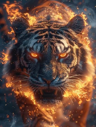 Diamond Painting Tiger, Tier Diamond Painting Erwachsene Groß XXL 60x80cm, 5D DIY Eckige Steine Diamant Malerei Bilder Erwachsene Mosaik Bastelset für Zimmer Deko Wohnzimmer, Geschenke -zjn25061H Diamond Painting Tiger, Tier Diamond Painting Erwachsene Groß XXL 60x80cm, 5D DIY Eckige Steine Diamant Malerei Bilder Erwachsene Mosaik Bastelset für Zimmer Deko Wohnzimmer, Geschenke -zjn25061H von ZJNBBDOU