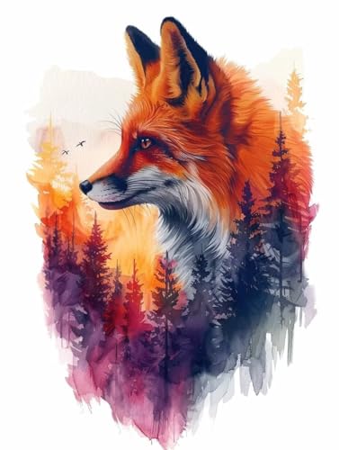 Fuchs Diamond Painting Erwachsene, 5D Diamant Painting Bilder Tier Muster Design, Eckige Steine Diamond Art Kinder DIY Strass Stickerei Bastelset für Wanddeko Schlafzimmer, 80 x 110cm -zjn2506C0 Fuchs Diamond Painting Erwachsene, 5D Diamant Painting Bilder Tier Muster Design, Eckige Steine Diamond Art Kinder DIY Strass Stickerei Bastelset für Wanddeko Schlafzimmer, 80 x 110cm -zjn2506C0 von ZJNBBDOU