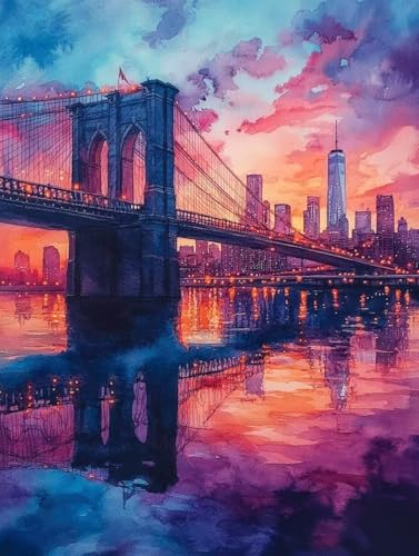 Malen Nach Zahlen Brooklyn Bridge Malen Nach Zahlen Erwachsene, Paint by Numbers Landschaft Paint by Numbers Adult mit 3 Pinsel und Acrylfarben für Zimmer Deko, Geschenke 70x95cm -zjn2507D42Q3 Malen Nach Zahlen Brooklyn Bridge Malen Nach Zahlen Erwachsene, Paint by Numbers Landschaft Paint by Numbers Adult mit 3 Pinsel und Acrylfarben für Zimmer Deko, Geschenke 70x95cm -zjn2507D42Q3 von ZJNBBDOU