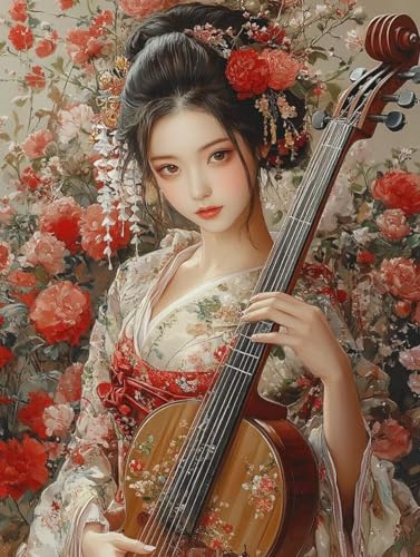 Malen Nach Zahlen Erwachsene, Malen Nach Zahlen Geisha Paint by Numbers Japan Painting by Numbers DIY Set Erwachsene mit 3 Pinsel und Acrylfarben Set für Deko Wohnzimmer, Geschenke 80x120cm -zjn2507JD Malen Nach Zahlen Erwachsene, Malen Nach Zahlen Geisha Paint by Numbers Japan Painting by Numbers DIY Set Erwachsene mit 3 Pinsel und Acrylfarben Set für Deko Wohnzimmer, Geschenke 80x120cm -zjn2507JD von ZJNBBDOU