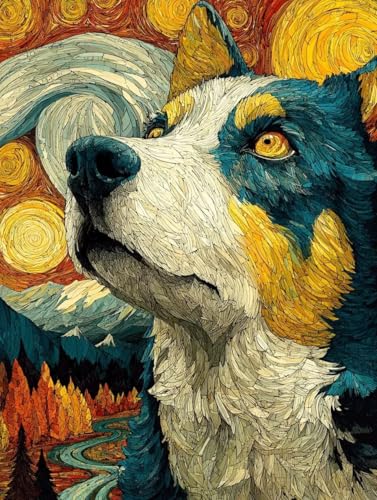 Malen Nach Zahlen Erwachsene, Malen Nach Zahlen Hund Paint by Numbers Sternennacht Painting by Numbers DIY Set Erwachsene mit 3 Pinsel und Acrylfarben Set für Deko Wohnzimmer 30 x 40 cm -zjn2507V8 Malen Nach Zahlen Erwachsene, Malen Nach Zahlen Hund Paint by Numbers Sternennacht Painting by Numbers DIY Set Erwachsene mit 3 Pinsel und Acrylfarben Set für Deko Wohnzimmer 30 x 40 cm -zjn2507V8 von ZJNBBDOU