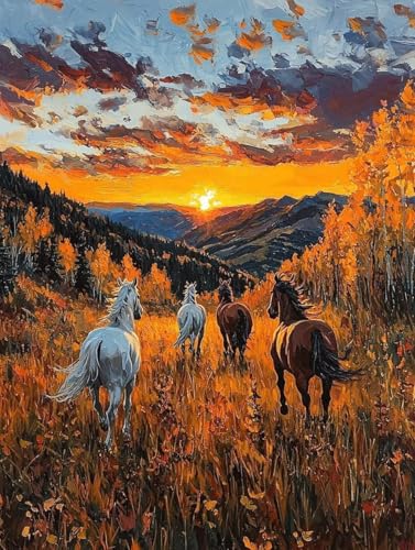 Malen Nach Zahlen Pferd Malen Nach Zahlen Erwachsene, Paint by Numbers Sonnenuntergang Paint by Numbers Adult mit 3 Pinsel und Acrylfarben für Zimmer Deko Wohnzimmer, Geschenke 70 x 95 cm -zjn2507R9 Malen Nach Zahlen Pferd Malen Nach Zahlen Erwachsene, Paint by Numbers Sonnenuntergang Paint by Numbers Adult mit 3 Pinsel und Acrylfarben für Zimmer Deko Wohnzimmer, Geschenke 70 x 95 cm -zjn2507R9 von ZJNBBDOU
