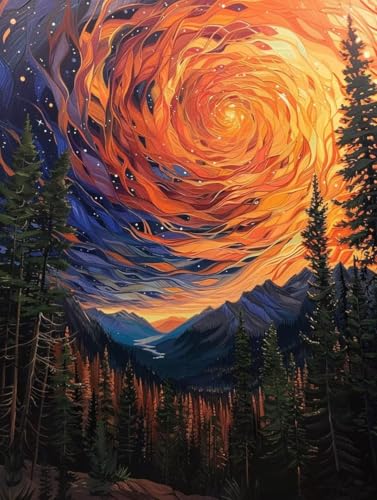Sternenhimmel Diamond Painting Erwachsene, 5D Diamant Painting Bilder Wald Muster Design, Eckige Steine Diamond Art Kinder DIY Strass Stickerei Bastelset für Zimmer Deko, 40 x 55cm -zjn25069M48Z Sternenhimmel Diamond Painting Erwachsene, 5D Diamant Painting Bilder Wald Muster Design, Eckige Steine Diamond Art Kinder DIY Strass Stickerei Bastelset für Zimmer Deko, 40 x 55cm -zjn25069M48Z von ZJNBBDOU