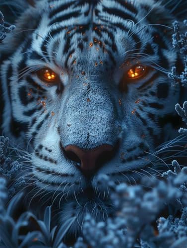 Tiger Diamond Painting Erwachsene, 5D Diamant Painting Bilder Tier Muster Design, Eckige Steine Diamond Art Kinder DIY Strass Stickerei Bastelset für Wanddeko Schlafzimmer, 80 x 110cm -zjn2506H2 Tiger Diamond Painting Erwachsene, 5D Diamant Painting Bilder Tier Muster Design, Eckige Steine Diamond Art Kinder DIY Strass Stickerei Bastelset für Wanddeko Schlafzimmer, 80 x 110cm -zjn2506H2 von ZJNBBDOU