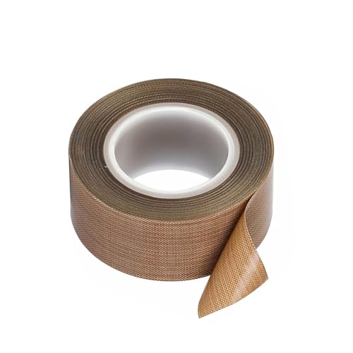 ZJT Teflon-Klebeband, Hochtemperaturkleber, Teflonband Selbstklebend, Teflonband Gewindedichtband für Vakuumiermaschine (25mm*10M) von ZJT