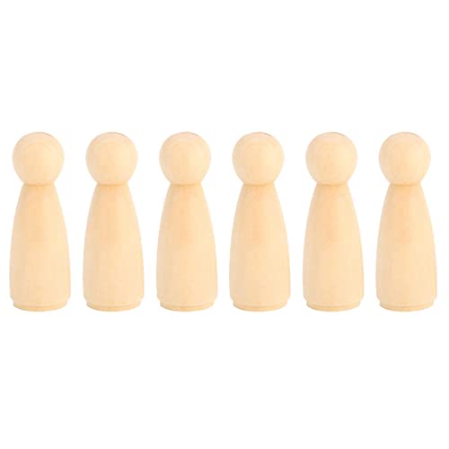 10 stücke 75mm Unvollendete Menschen Formen Holz Menschen Körper Engel Puppen Für DIY Malerei Figur Handwerk, Weiblich, Holz Peg Puppe Körper Malerei Puppe DIY Reparatur Werkzeuge & Kits Zubehör von ZJchao
