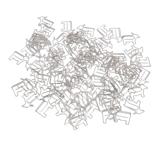 100pcs Kuhförmige Papierclips, Eisendraht -Lesezeichen - für Dateiabbindungs -Scrapbook -HINWEIS Office School, Geeignet für Dokumente, Notizbücher, Klemmbretter und 100pcs Kuhförmige Papierclips, Eisendraht -Lesezeichen - für Dateiabbindungs -Scrapbook -HINWEIS Office School, Geeignet für Dokumente, Notizbücher, Klemmbretter und von ZJchao