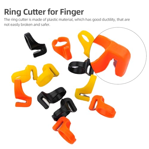 12 Stücke Finger, Gewindeschneider, Obere Nadeln Zum Schneiden von Fäden Handwerk DIY -Werkzeug mit, Nähzubehör für, Garn- / Angellinie/Weben - Zufällige Farbe von ZJchao