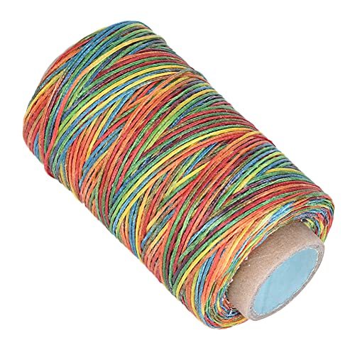 250 Meter 150D Leder Handwerk Flach Nähgarn Hand Nähend Gewachster Faden für Kuh Handarbeit Leder mit Komfortablem Touch-Gefühl, Tragbar und Hochwertig (COLORFUL) von ZJchao