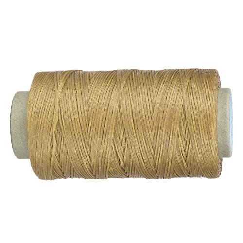 250 Meter 150D Leder Handwerk Flach Nähgarn Hand Nähend Gewachster Faden für Kuh Handarbeit Leder mit Komfortablem Touch-Gefühl, Tragbar und Hochwertig (Originalfarbe) von ZJchao