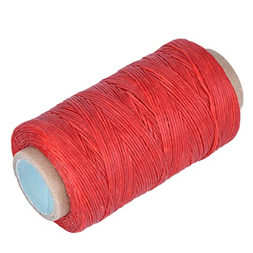 250 Meter 150D Leder Handwerk Flach Nähgarn Hand Nähend Gewachster Faden für Kuh Handarbeit Leder mit Komfortablem Touch-Gefühl, Tragbar und Hochwertig (Rot) von ZJchao