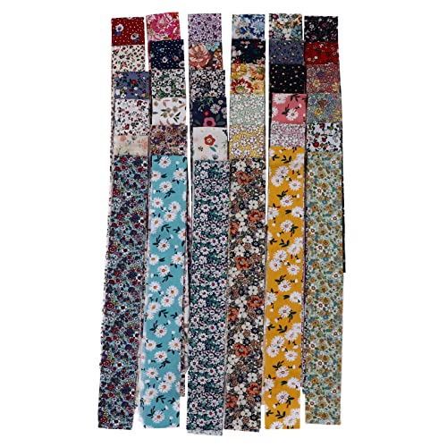 36 Stück Jelly Roll Weicher Stoff aus Reiner Baumwolle in Leuchtenden Farben Zum Selbermachen, 6,2 X 99,9 Cm, Quiltstoff für Kleidung, Tischdecke, Neckholder-Oberteil, Fenster, von ZJchao
