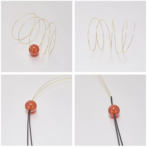 8ft Kupferhandwerksdraht, 3 Farben Schmuck Perlendraht 0,8 Mm Starker Anmurmeln mit Stilvollem Design für Armbandherstellung, Wohnkultur und Mehr (0,8 mm) (0,5 mm) von ZJchao