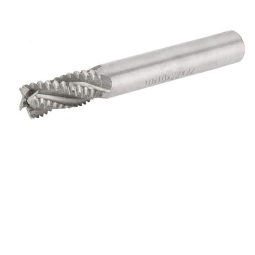 Endmühlenbits, 1 Ppc Hochgeschwindigkeits -Stahl -Endmühle 4 Flötenendmühle CNC Fräser mit 10 Mm Durchmesser X 75 Mm Länge von ZJchao