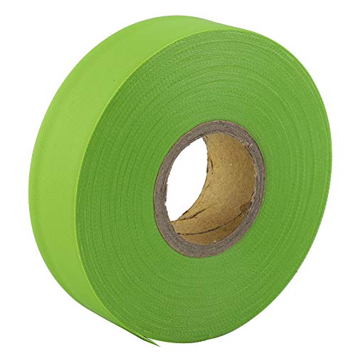 Flagegeband, Fluureszierendes Markierendes Band Orangen -Markierband High Sichtbarkeit Camping Marking Rollbrötchen Vorsichtsband für Grenzenbereiche (GREEN) von ZJchao