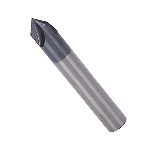 Fräse 3 Flöte 90 ° Wolfram Stahl Cutter Bit Polier Schnitz Werkzeug für CNC (D4*90°*50L) von ZJchao