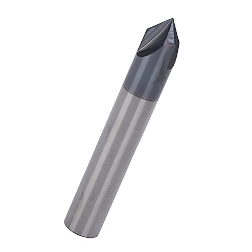 Fräse 3 Flöte 90 ° Wolfram Stahl Cutter Bit Polier Schnitz Werkzeug für CNC (D6*90°*50L) von ZJchao
