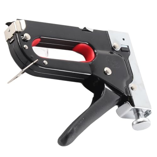 Grundnahrungsmittelpistole, Brad Nailer 3 in 1 Staple Gun 600 Nails Kapazität Hefterpistole Handbuch Brad Nailer für Polster, Reparaturmaterial, Dekoration, Tischlerei von ZJchao