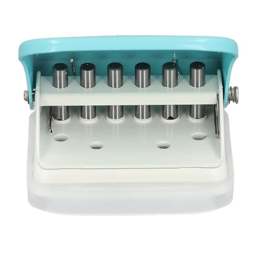 Hole Punch, 6 Loch Punch 5 Blätter Kapazität Lose Blatt 0,37 Zoll Lochabstand Papier Puncher Punch Punch Tool mit Positionierline (#1) (#2) (#3) (#4) von ZJchao