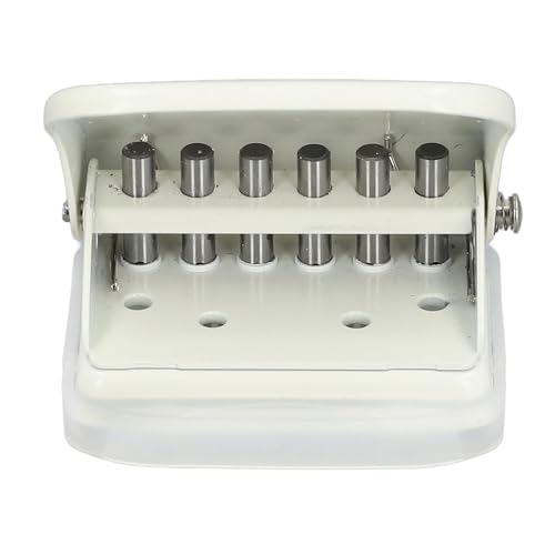 Hole Punch, 6 Loch Punch 5 Blätter Kapazität Lose Blatt 0,37 Zoll Lochabstand Papier Puncher Punch Punch Tool mit Positionierline (#1) (#2) (#3) von ZJchao