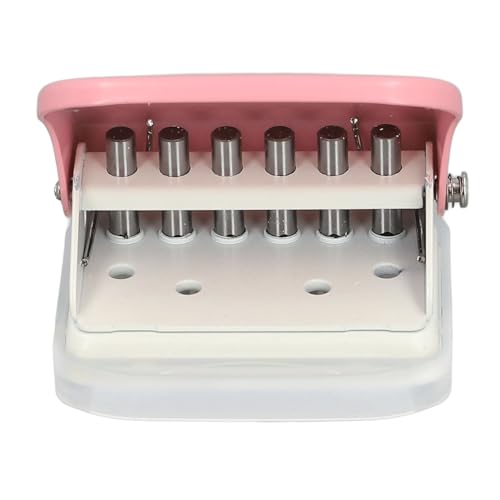 Hole Punch, 6 Loch Punch 5 Blätter Kapazität Lose Blatt 0,37 Zoll Lochabstand Papier Puncher Punch Punch Tool mit Positionierline (#1) (#2) von ZJchao