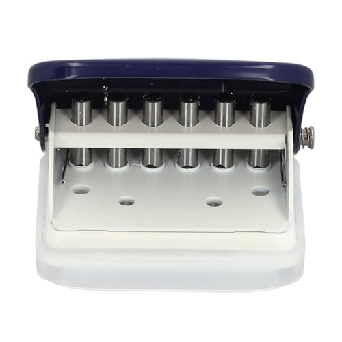 Hole Punch, 6 Loch Punch 5 Blätter Kapazität Lose Blatt 0,37 Zoll Lochabstand Papier Puncher Punch Punch Tool mit Positionierline (#1) von ZJchao