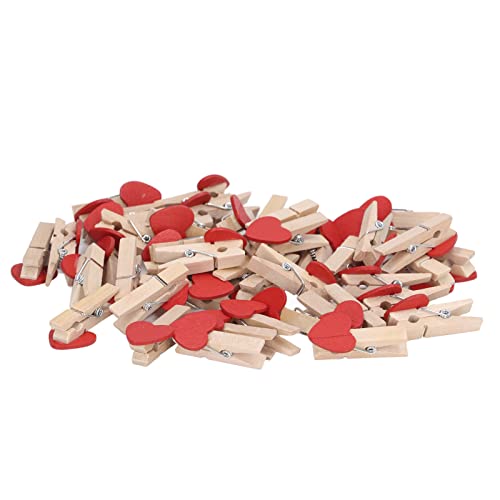 Holzklammern, Holzkleidung Stifte Mini Holzklammern 50pcs Holzmaterial Rote Herz Design DIY MACHEN ERSTELLUNGEN FÜR FETARTISCHE APPROPS MACHEN Holzklammern, Holzkleidung Stifte Mini Holzklammern 50pcs Holzmaterial Rote Herz Design DIY MACHEN ERSTELLUNGEN FÜR FETARTISCHE APPROPS MACHEN von ZJchao