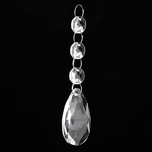 Kristallglas Anhänger Schnur, Anhängerschnur Dekoration 1pcs Transparente Kristallglashänge -Strings Handwerksdekoration Accessoires (#1) von ZJchao