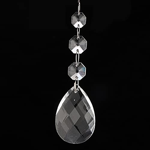 Kristallglas Anhänger Schnur, Anhängerschnur Dekoration 1pcs Transparente Kristallglashänge -Strings Handwerksdekoration Accessoires (#3) von ZJchao