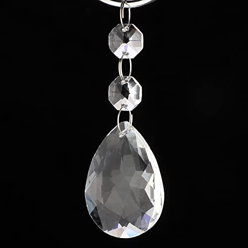 Kristallglas Anhänger Schnur, Anhängerschnur Dekoration 1pcs Transparente Kristallglashänge -Strings Handwerksdekoration Accessoires (#6) von ZJchao