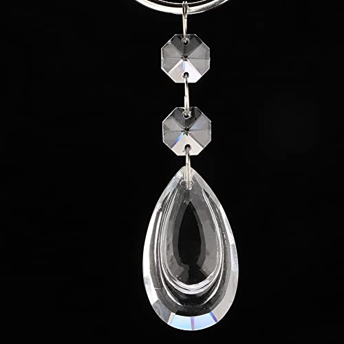 Kristallglas Anhänger Schnur, Anhängerschnur Dekoration 1pcs Transparente Kristallglashänge -Strings Handwerksdekoration Accessoires (#7) von ZJchao