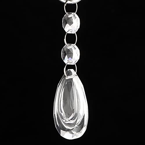 Kristallglas Anhänger Schnur, Wasserabfall -Schnur Anhänger Dekoration 1pcs Transparentes Kristallglashänge -Strings Craft Decoration Accessoires (#7) von ZJchao