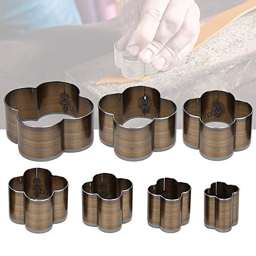 Lederstempel, Leder -Loch -Loch Leder Lochwerkzeug Kohlenstoffstahl mit 7pcs für Lederschnitte Lederstempel, Leder -Loch -Loch Leder Lochwerkzeug Kohlenstoffstahl mit 7pcs für Lederschnitte von ZJchao