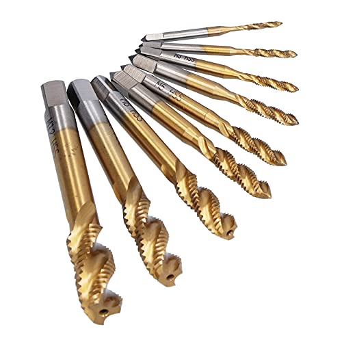 Metrische Tippset, Tap -Tipp -Set Bohrer Tipp Set 9 Größen M2 M12 Spiralflöte Ti Beschichtete HSS Schraubengewinde Handwerkzeughardware Metrische Tippset, Tap -Tipp -Set Bohrer Tipp Set 9 Größen M2 M12 Spiralflöte Ti Beschichtete HSS Schraubengewinde Handwerkzeughardware von ZJchao