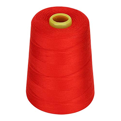 Nähfaden, Nähmaschinen Serger Quiltgewinde mit 8000 Metern Hochwertiger Polyester für Handmaschinennähung Notfall -DIY Home (Rot) von ZJchao