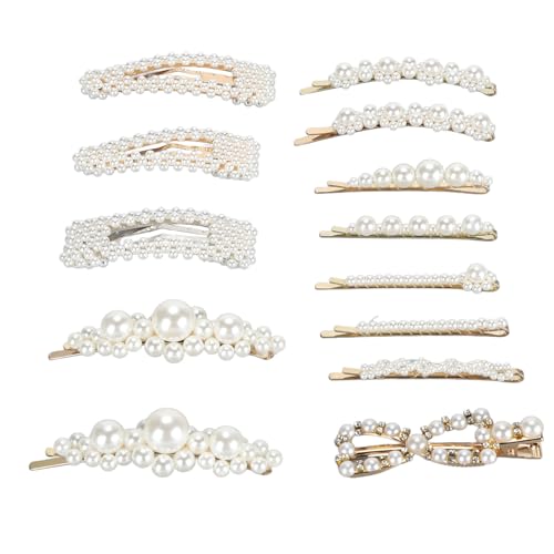 Premium Pearl Hair Clips Stifte, Elegante Geometrische Ausschnittsmuster für Täglich mit Party, Hochzeit, Hochzeit von ZJchao