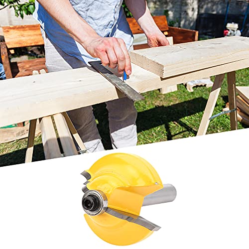 Roundover Router Bit, 8mm Router Bits Roundover Shank Double Roman Ogee Holzbearbeitung Cutter (8*38.1MM) von ZJchao