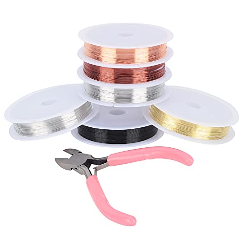 Schmuckzange, Schmuck Messing Draht 6 Pack Schmuck Draht Perlen Set Messing mit Mini -diagonaler Zier Zange für DIY -Handwerksrespir Schmuckzange, Schmuck Messing Draht 6 Pack Schmuck Draht Perlen Set Messing mit Mini -diagonaler Zier Zange für DIY -Handwerksrespir von ZJchao