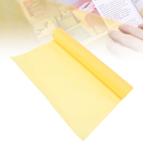 Schnittmusterpapier, Skizzen Pauspapier, Durchscheinend Gelb 12 Zoll 31cm Breit Schneidbar A3/A4 78% Hohe Transparenz mit Klarer Glatter Schrift für Designskizzen Zeichnungen(23 Meter) von ZJchao