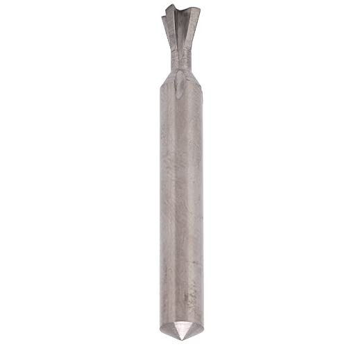 Schwalbenschwanzbit -Carbid 6mm Schaft 4 Flöten Universal Mühlenschneider 50 Mm Länge Hecknadel Router Bit Holzbearbeitungswerkzeug (75°) von ZJchao