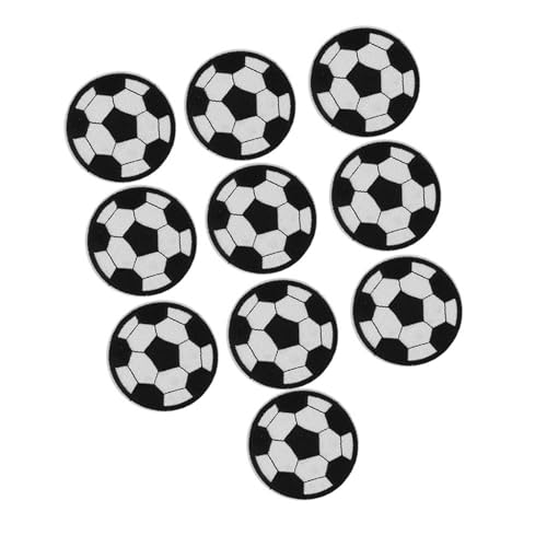 Stickapplikationen mit Fußballmotiv, Zum Aufbügeln und Aufnähen, 10 Stück, für Kleidung, Taschen, Hüte, Vorhänge mit Wärmeaktiviertem Klebstoff Stickapplikationen mit Fußballmotiv, Zum Aufbügeln und Aufnähen, 10 Stück, für Kleidung, Taschen, Hüte, Vorhänge mit Wärmeaktiviertem Klebstoff von ZJchao