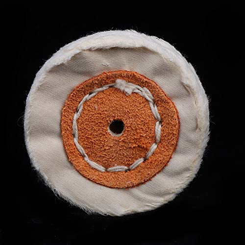 Stoffpolsterrad, Stoffpolierrad Perle Buffing Baumwollschmuck Mahlen Polierwerkzeuge Polierrad Stoff Weißradpolster (2 Zoll (Durchmesser 50 mm)) von ZJchao
