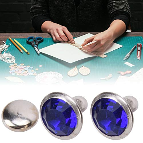 Strassnieten, Strasskristallnieten 50 Sätze Strassnieten Kristall Diamant Bolzen Diamant Nieten Leder Bastelbeutel Kleidung Dekoration (#5) von ZJchao