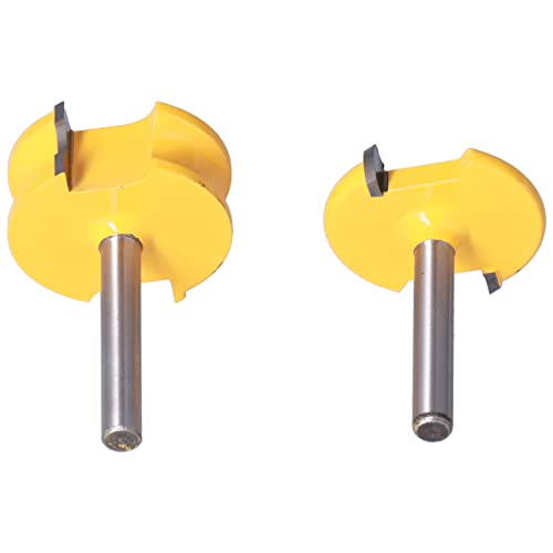 T Router Bit, T Slot Router Bit Slot Cutter 2pcs Set 1/4in Schank von ZJchao