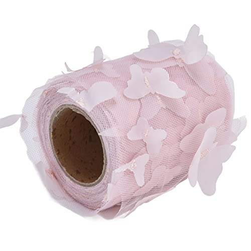 Tiermuster Tüllbrötchen, DIY -Haarzubehör, Geschenkboxverpackung, Leuchtende Farbenbande, Ideal Zum Dekorieren von Hochzeiten, Themenpartys, Geburtstage (Fleischrosa) von ZJchao