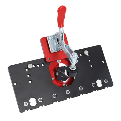 Türscharnierschnee, Schranktür Montage-Jig mit 3-6 Mm Scharnierversatz 35-mm-Scharnier-Scharnier-Kit Scharnier-Loch-Loch-Bohrwerkzeug Set Schrankgriff Schablone für Schränke Türscharniere Montage von ZJchao