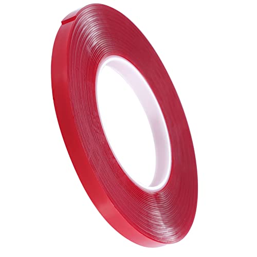 ZJchao 10m Klebstoff Doppelseitiges Klebeband Starke Klebrige Wasserdichte Rote Film Transparent von ZJchao