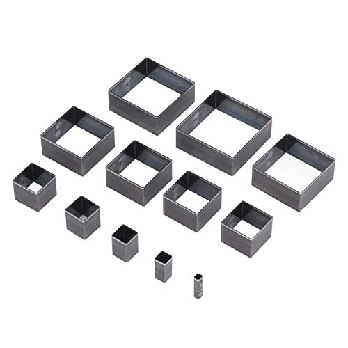 ZJchao 12-pcs Leder Schnittstempel Set 5-60 Mm Quadratpunschstempel für Stofftongummi mit 12 Größen Legierungsstahlformen Lederhandwerk Werkzeug ZJchao 12-pcs Leder Schnittstempel Set 5-60 Mm Quadratpunschstempel für Stofftongummi mit 12 Größen Legierungsstahlformen Lederhandwerk Werkzeug von ZJchao