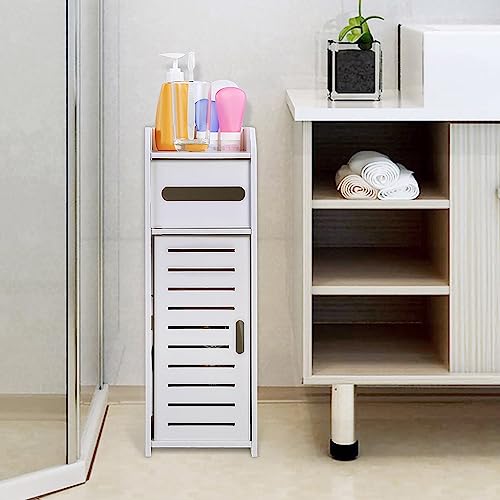 ZJchao Badezimmer Organisatoren und Lagerung, Badezimmerschrank Organisator Weiß mit PVC -Material Badezimmer Wandschrank für Ihr (S) von ZJchao